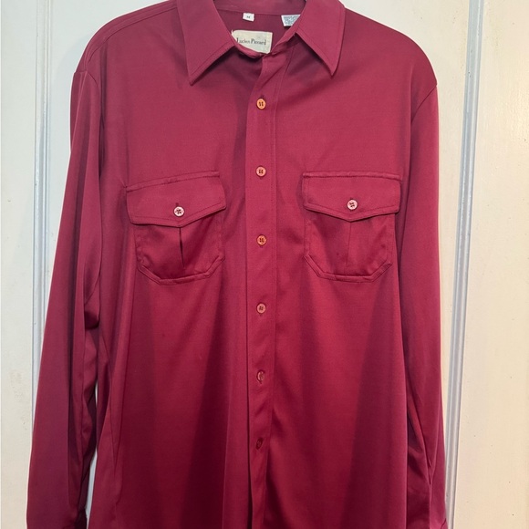 Lucien Piccard Other - Lucien Piccard Men’s Shirt Size M Burgundy Button Down Long sleeve, Casual, Fall